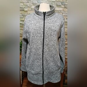 ARCHITECT Gray Fleece Ski & Snow‎ Jacket 1X Outdoor Cozy
